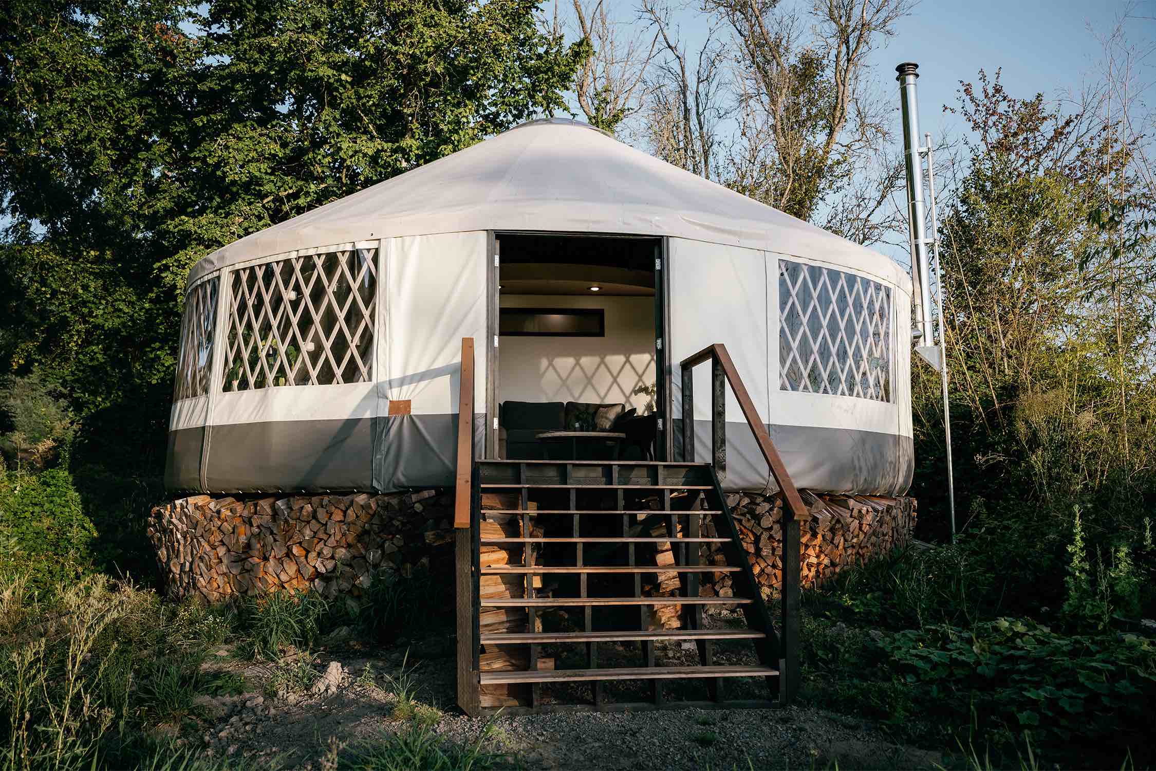 Brilliant Modern Yurt Designed By Zach B Houses   Modern Yurt Portland Zach Both 017 